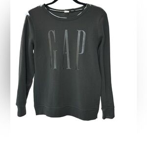 GAP Women's Dark Gray Crewneck Sweater